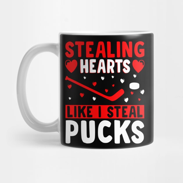 Stealing Heart Like I Steal Pucks For Valentines Day Hockey by LAASTORE